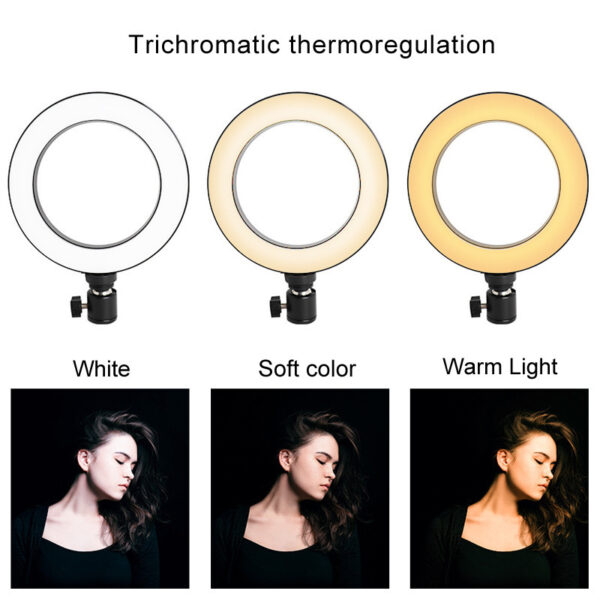 1619084638304.jpg 6-Inch LED Ring Light with Tripod | USB Fill Light for Phone & Camera