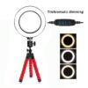 6-Inch LED Ring Light with Tripod | USB Fill Light for Phone & Camera