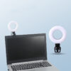4-Inch USB LED Ring Light with Phone Holder | Adjustable Brightness & Color