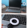 4-Inch USB LED Ring Light with Phone Holder | Adjustable Brightness & Color