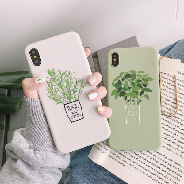 1936402159986.jpg Plant Silicone Phone Case Soft Back Cover with Full Protection