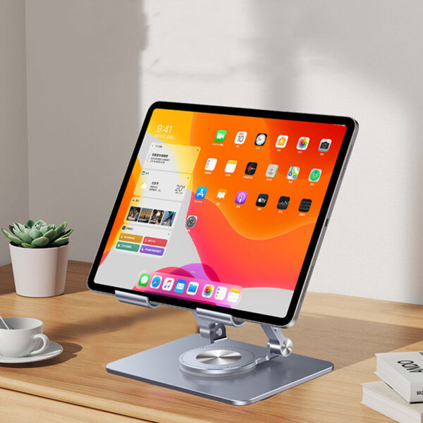 26bdc16f-3a09-49cf-a898-5e9a3c433996.jpg 360° Rotatable Folding Tablet Stand | Portable & Adjustable