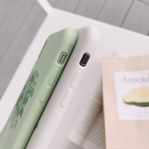 3828535163554.jpg Plant Silicone Phone Case Soft Back Cover with Full Protection