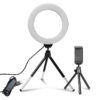 16cm USB Ring Light with Stand – Dimmable Fill Light for Video & Makeup