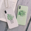 714973378206.jpg Plant Silicone Phone Case Soft Back Cover with Full Protection