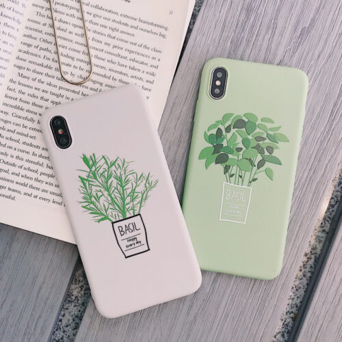 Plant Silicone Phone Case Soft Back Cover with Full Protection