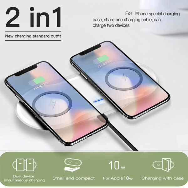 7256604072079.jpg Dual Wireless Charger – Fast Charge for 2 Phones | Type-C