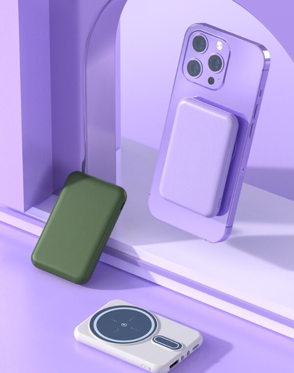 Magnetic Wireless Power Bank – 5000mAh Fast Charging