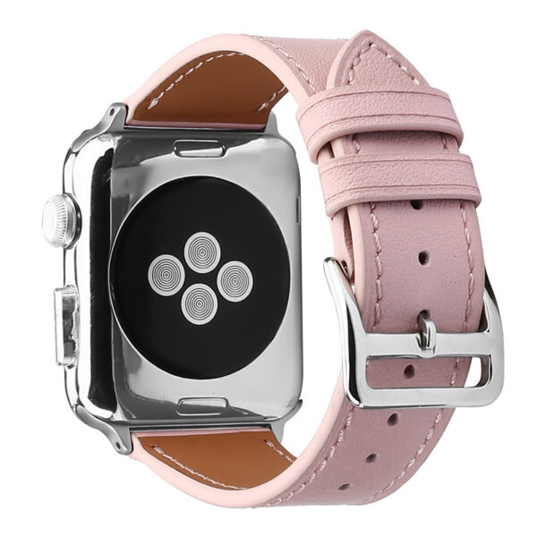 884850364435.jpg Cowhide Leather Apple Watch Strap In Pink (38/42mm)