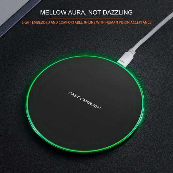 ca1737d3-0e2f-48f5-b63d-61bfe0473a89.jpg 10W Frosted Wireless Charger | Fast Charging Pad for iPhone, Samsung