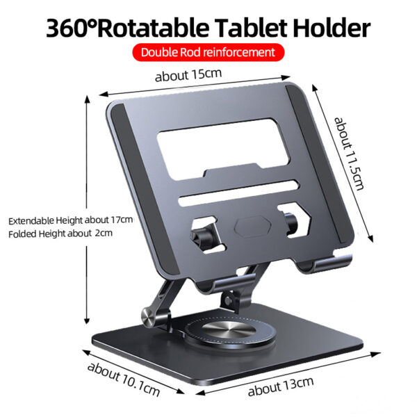 cd32802c-a3b8-4c3e-8a80-85ca19c40d7c.jpg 360° Rotatable Folding Tablet Stand | Portable & Adjustable