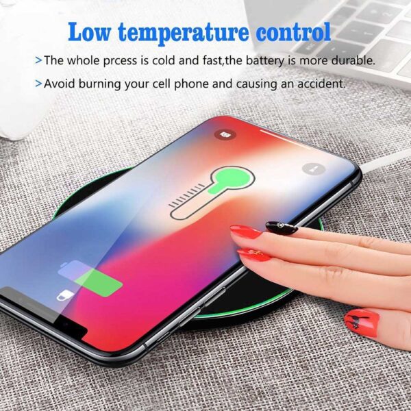 ea4d2c4b-db8b-4133-8d51-e5809383b688.jpg 10W Frosted Wireless Charger | Fast Charging Pad for iPhone, Samsung